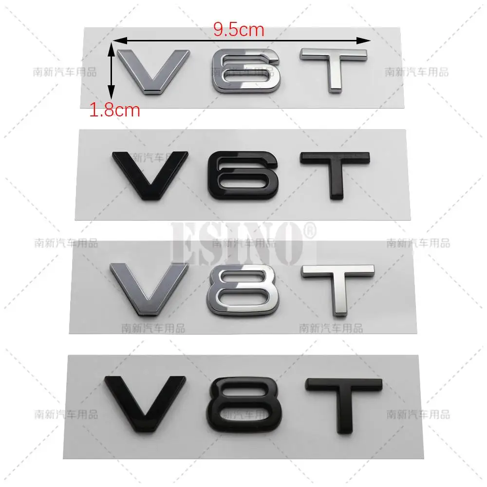 Автомобильный Стайлинг V6T V8T 3D ABS хромированная эмблема автомобильный значок