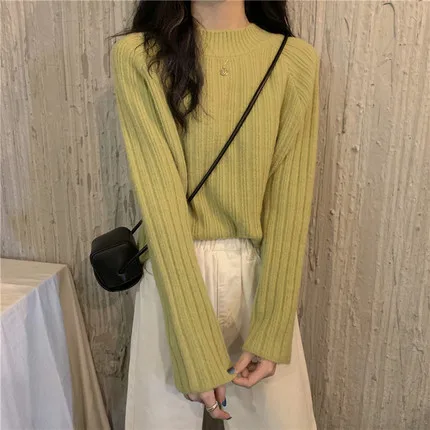 

Short coat pullover loose gentle solid color coat long-sleeved casual all-match retro thin section