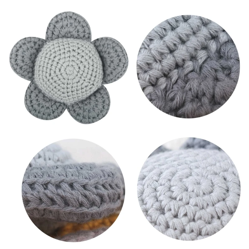 

Knitting Flower Crochet Kid Toy Flower Crochet Toy Stuffed Hand-woven