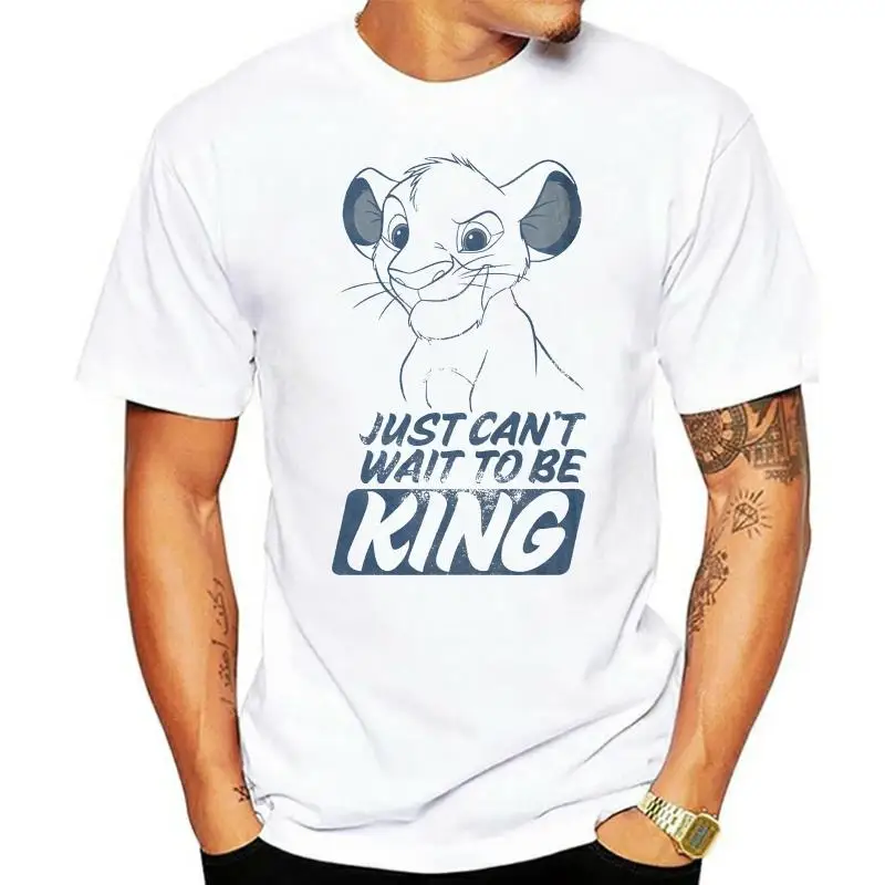 

Camiseta estampada para hombre, camisa del Rey Leon, Simba, Can't Not is King