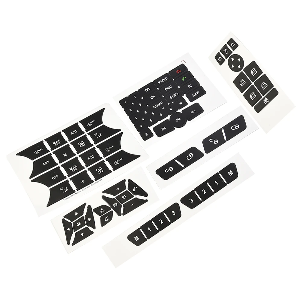 

Stickers Button Stickers For Mercedes 2007-14 Front Repair Button Steering Steering Steel Car Climate Control A/C Door
