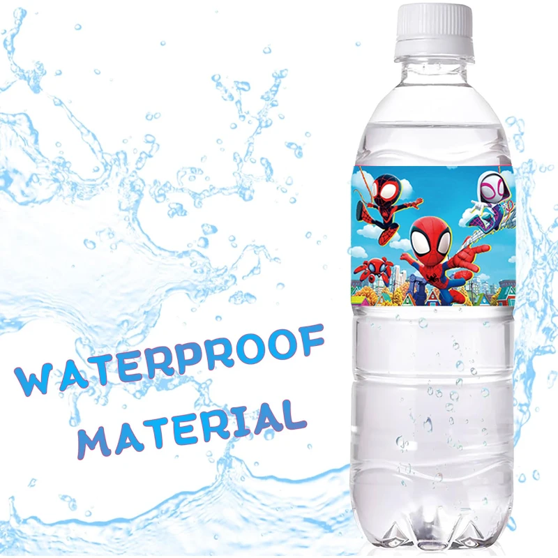 20 шт. водонепроницаемые наклейки на бутылки с водой