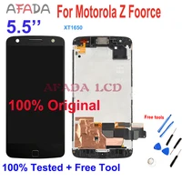 original 5 5 for motorola z force xt1650 lcd display touch screen digitizer assembly replacement lcd