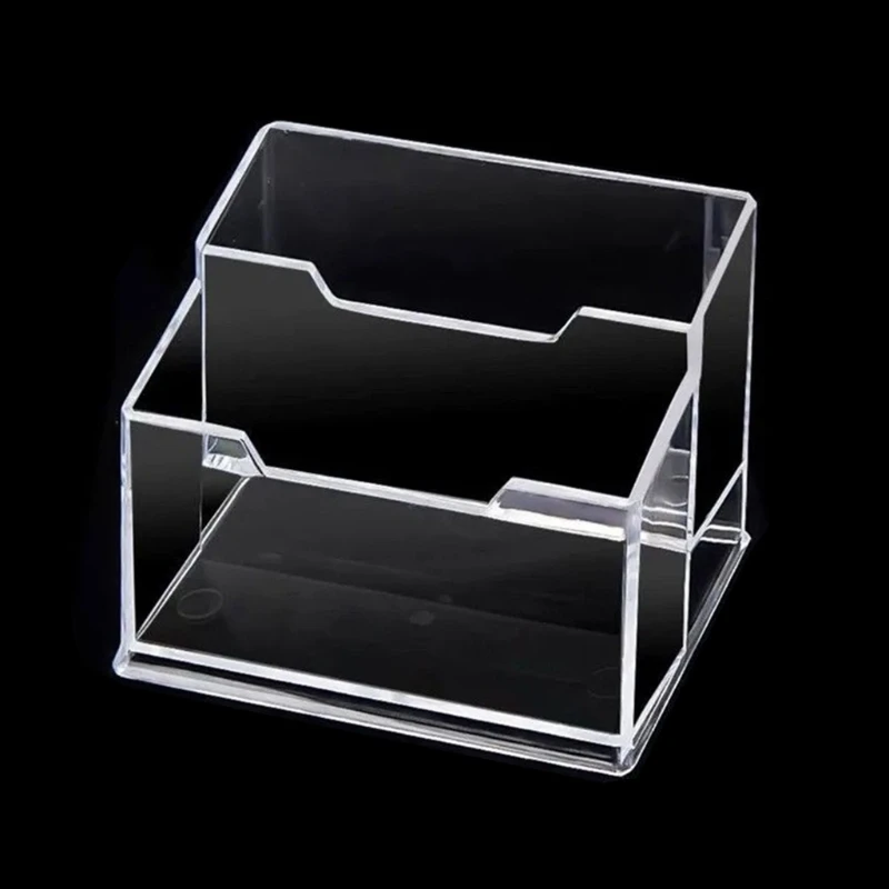 

Business Card Holder Box 3 Slots Storage Case Ideal for Organising Name Cards
