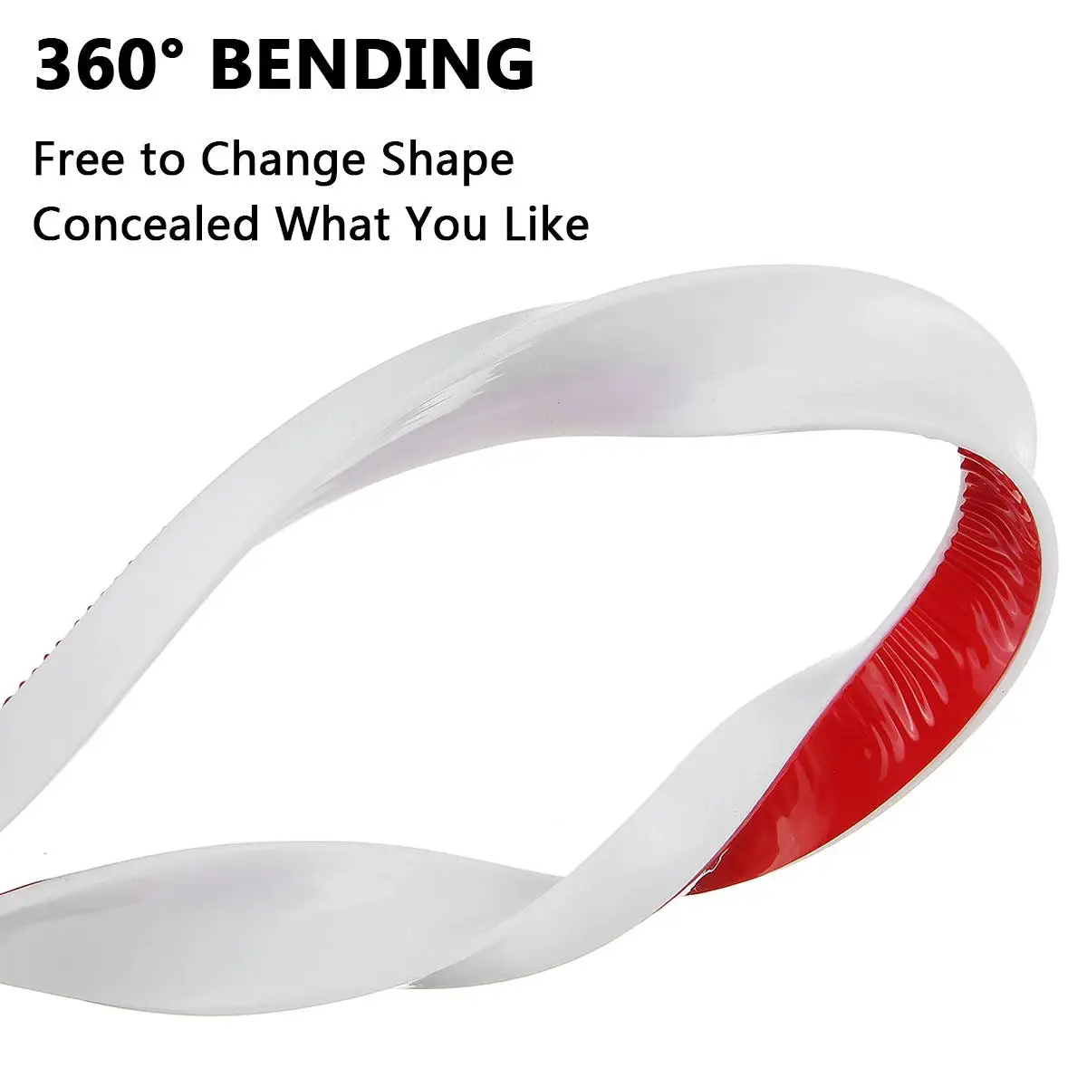 

50-120cm White Silicone Bathroom Water Stopper Water Retaining Strip Bendable Bathroom Door Washing Machine Shower Dam Barrier