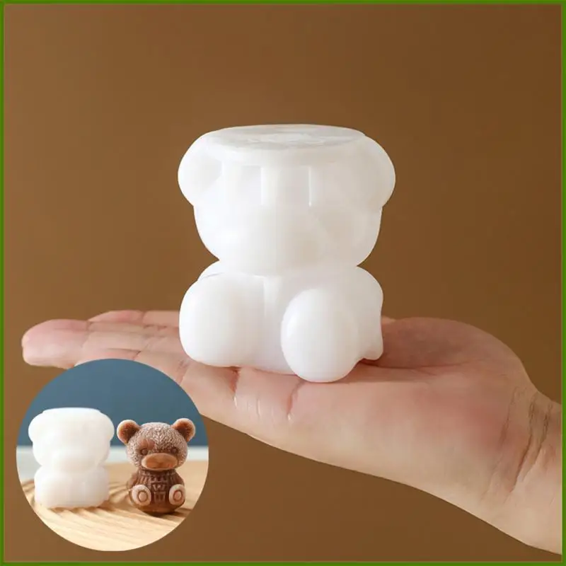 Ice Cube Maker Silicone Molds 3D Bear Tray Candy Bar Ball Chocolate Whiskey Cocktail Mold Kitchen Gadgets |