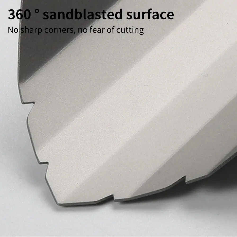 Прочная титановая Лопата для кемпинга компактная садовая лопата в форме