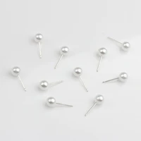 zinc alloy imitation pearls beads base earrings charms 10pcslot for diy drop earrings jewelry making accessories