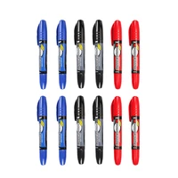 12pcs high quality large capacity marker pens ink color fast dry do not fade waterproof black blue red art marker markers 2110