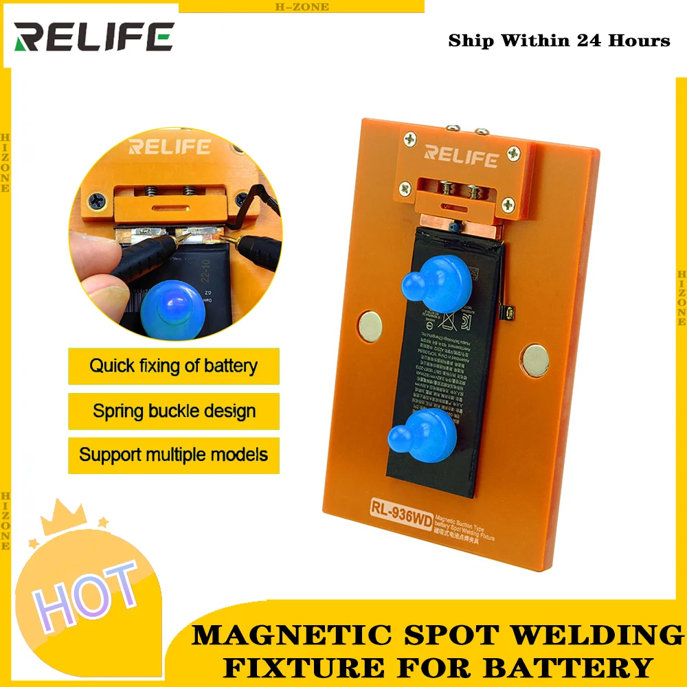 

RELIFE RL-936WD Magnetic Suction Type Battery Spot Welding Fixture for Battery For iPhone multiple models Battery Repair Tools
