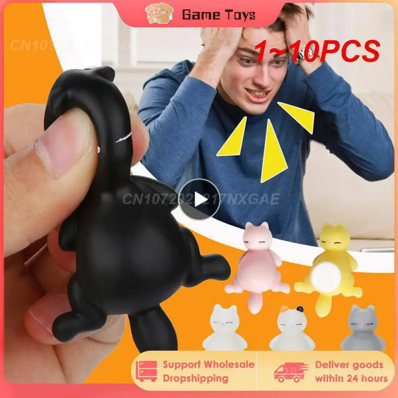 

1 ~ 10 шт. кавайный антистрессовый мяч кошка сжимаемая игрушка сжимаемая декомпрессионная игрушка креативные детские игрушки милый Настольный Декор стресс
