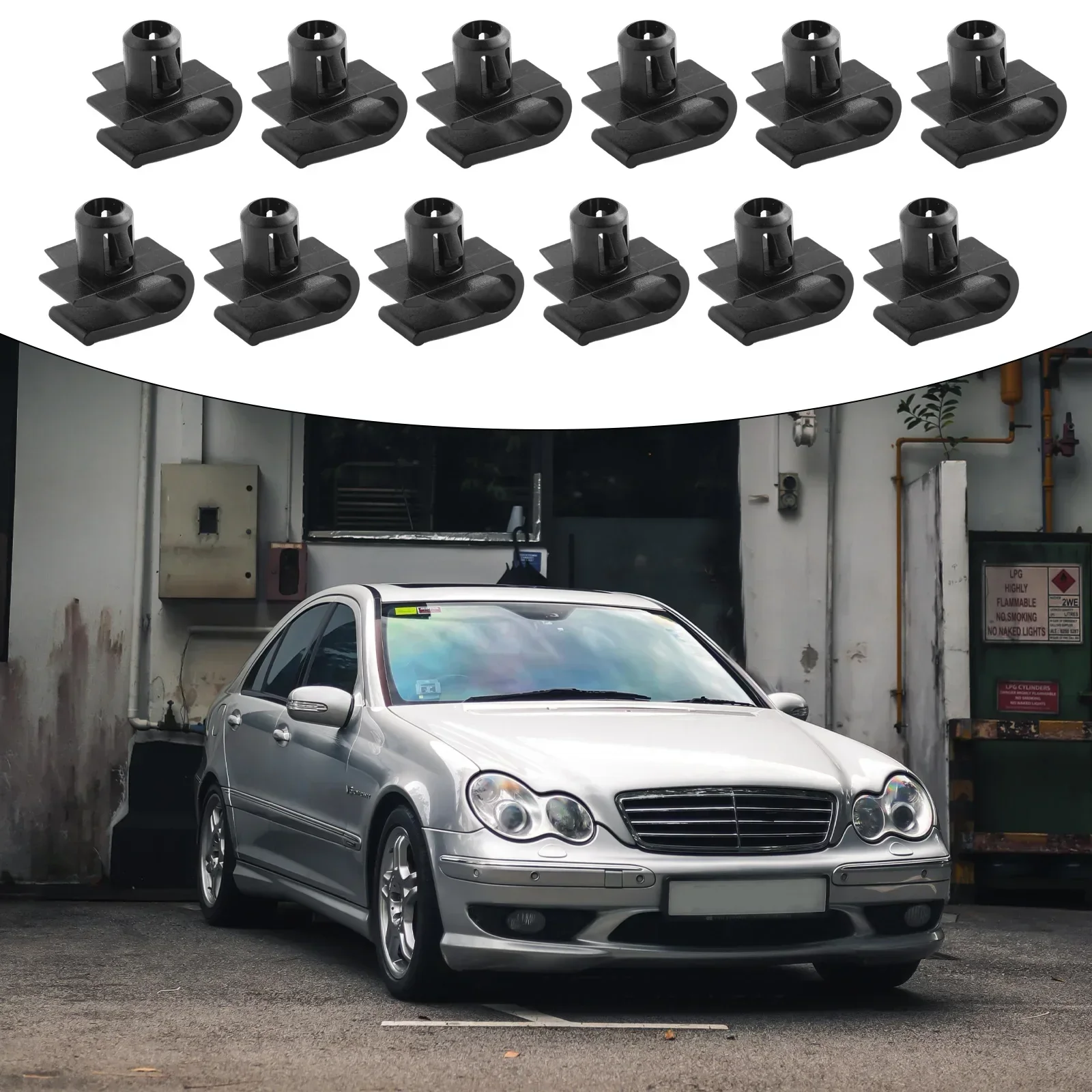 12 шт. автомобильный крепеж зажим для бампера решетка сетка Mercedes W203 W211 W215 0029885181