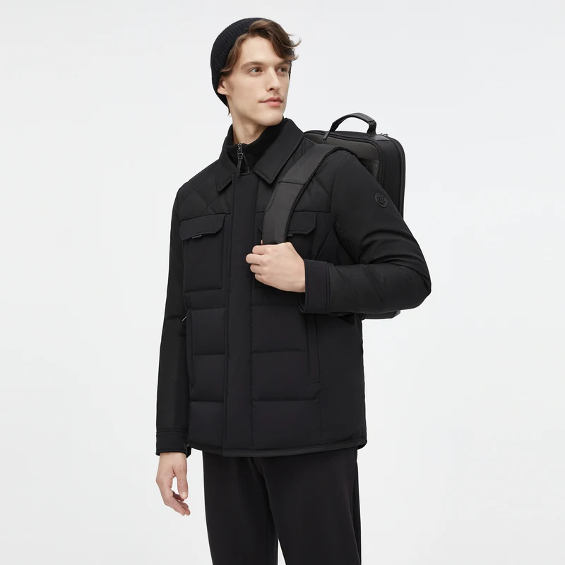 BOSIDENG зимняя мужская куртка в деловом стиле умная повседневная одежда с гусиным