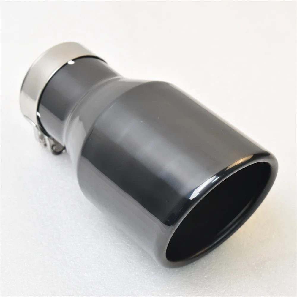 

Универсальная автомобильная выхлопная труба из нержавеющей стали 304, задняя выхлопная труба, яркий черный глушитель, выпускная Автомобильн...