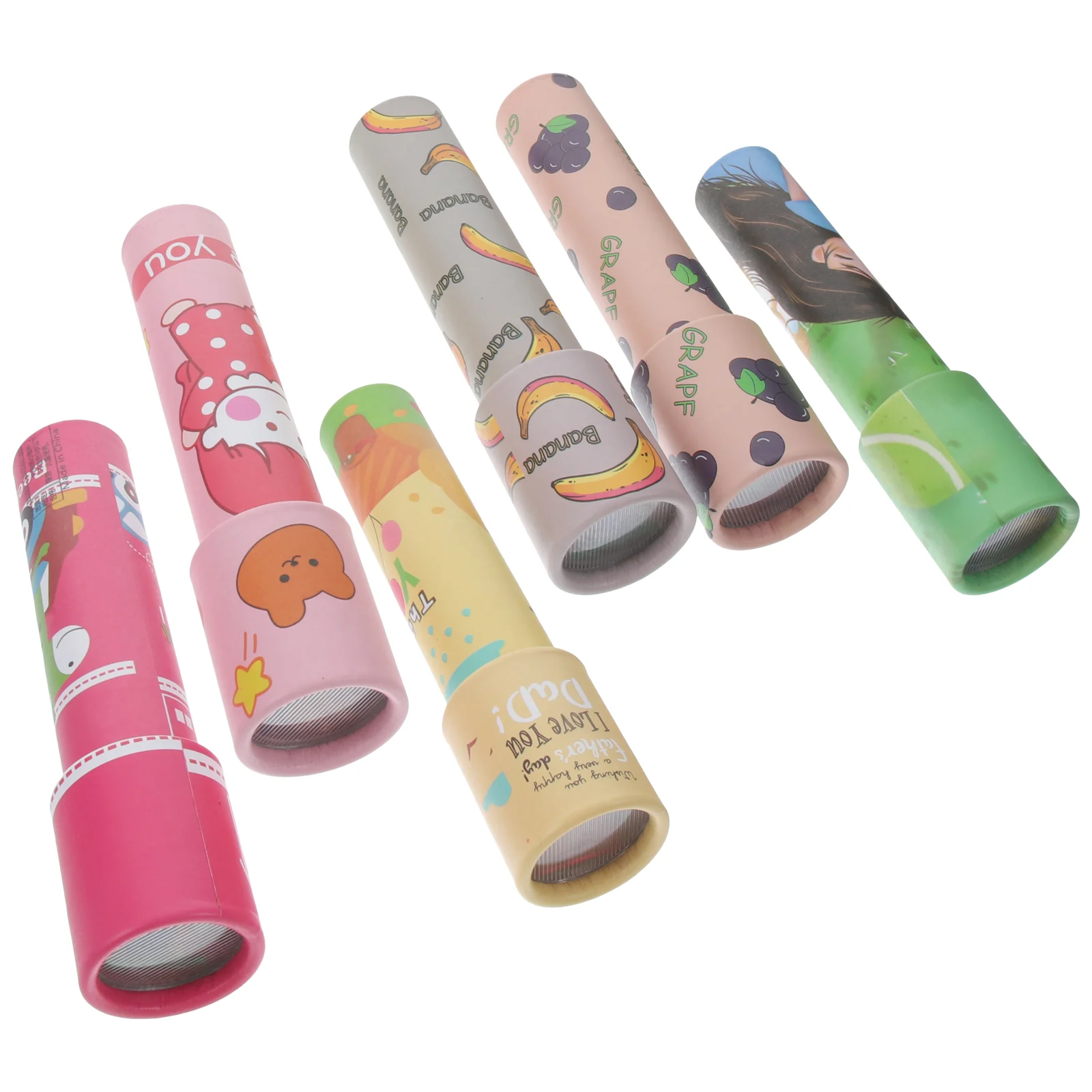 

Kaleidoscope Kids Learning Toy Observation Paper Retro Scientific Plaything Cartoon