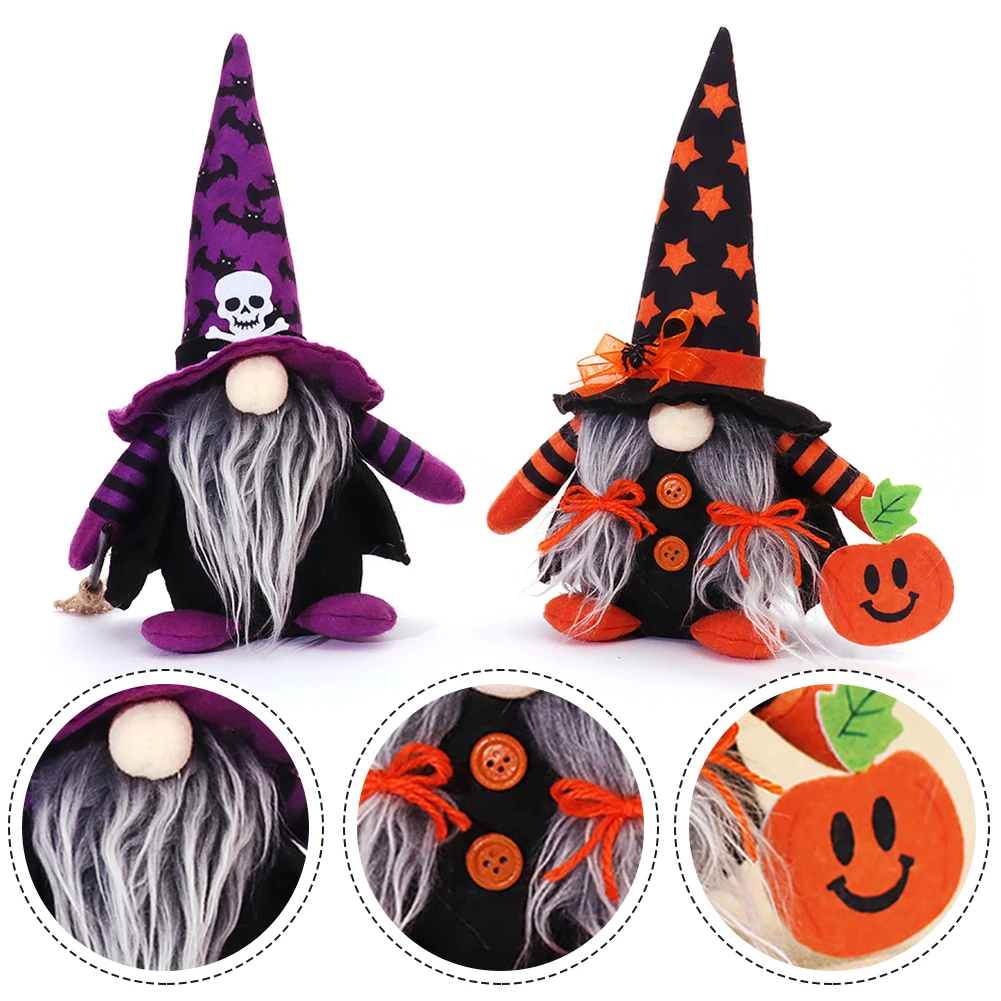 

Halloween Gnomes Plush Doll Faceless Dolls With Broomstick And Pumpkin Halloween Fall Thanksgiving Day Dwarf Home Household