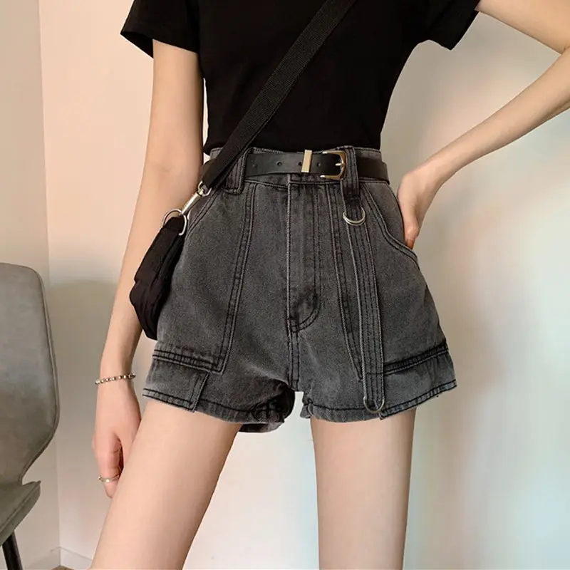 Womens Shorts Loose High Waist Short Pants for Women To Wear Baggy Cargo Jeans Wide Denim Normal New In Hot Fashion Clothes XL