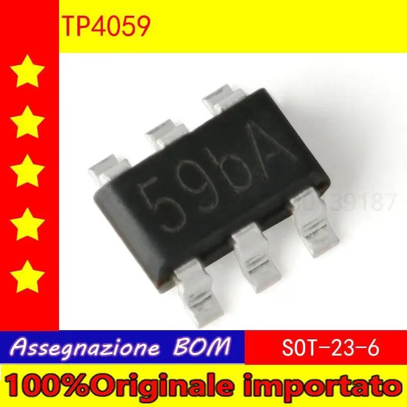 

Линейная литий-ионная батарея TP4059 SOT - 23-6 с защитой от обратного подключения, 50 шт./партия