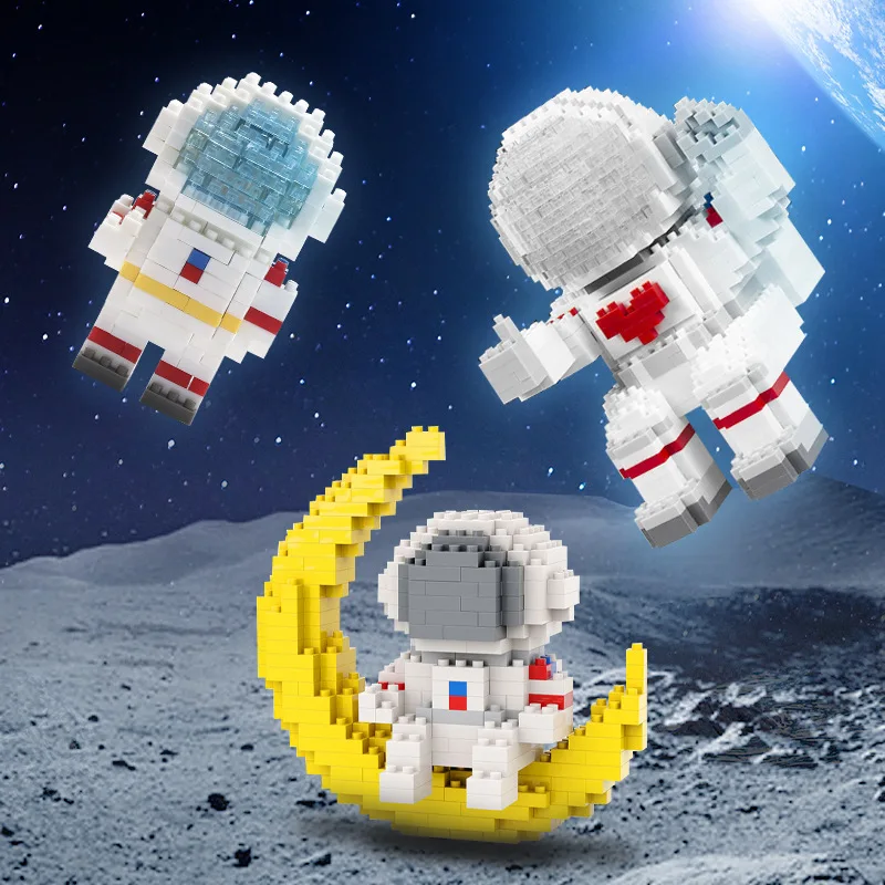 

Space Station Saturn V Rocket Building Blocks City Shuttle Satellite Astronaut Figure Man Bricks Set Children Toys Gift