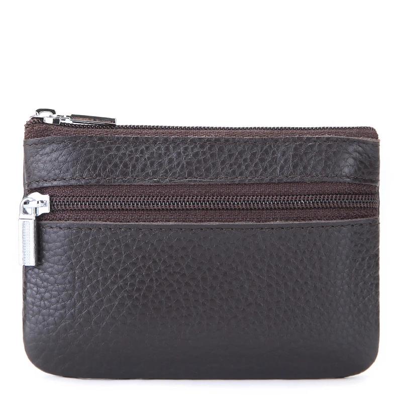 Wristlet Wallets for Women Coin Purse Luxury Genuine Leather Clutch Bags Ladies Money Credit Card Keychain Holder Short Wallet