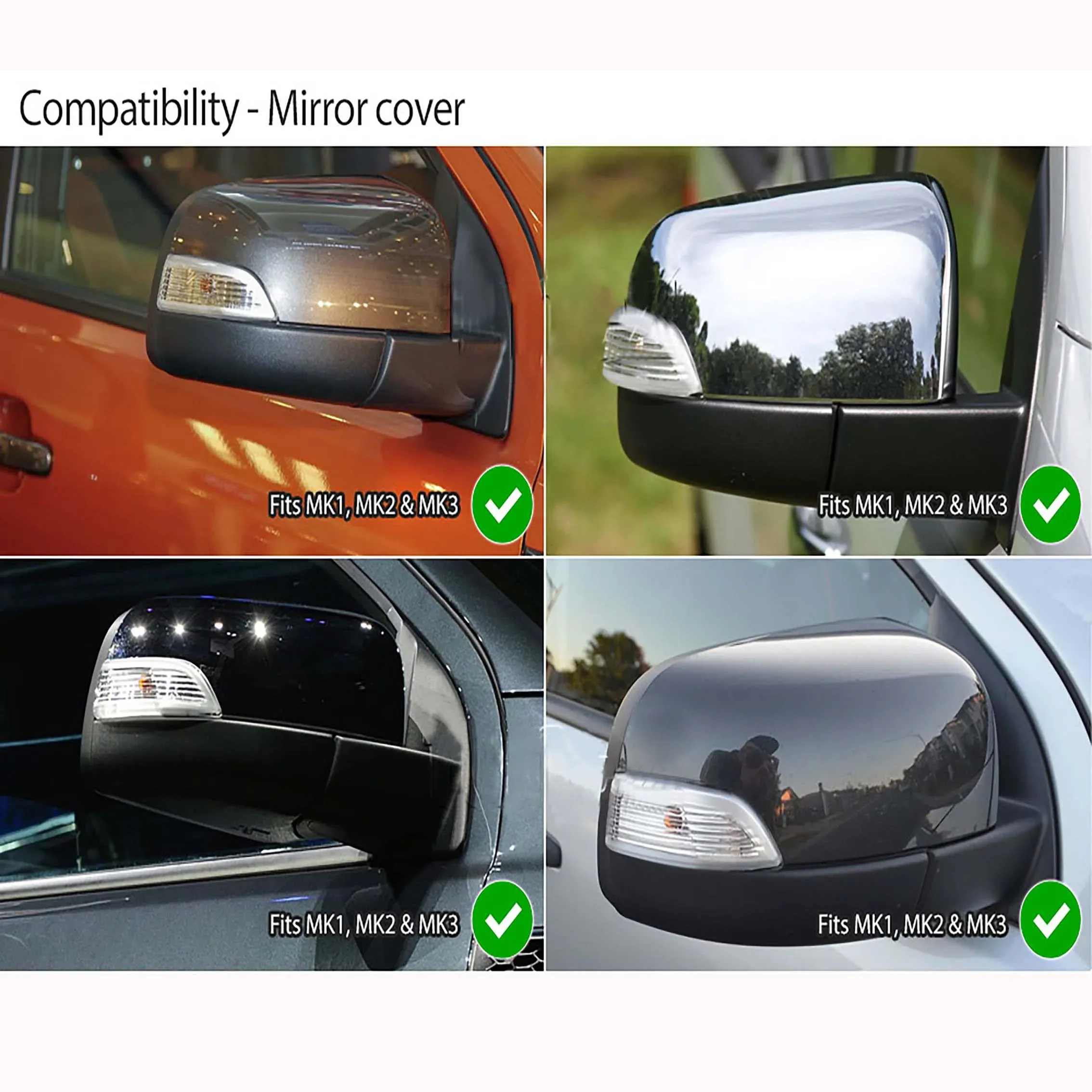 Матовый черный зеркальный чехол для Ford Ranger 2012-2022 T6 T7 T8 XLT XLS XL WILDTRAK PX PX2 PX3 Raptor