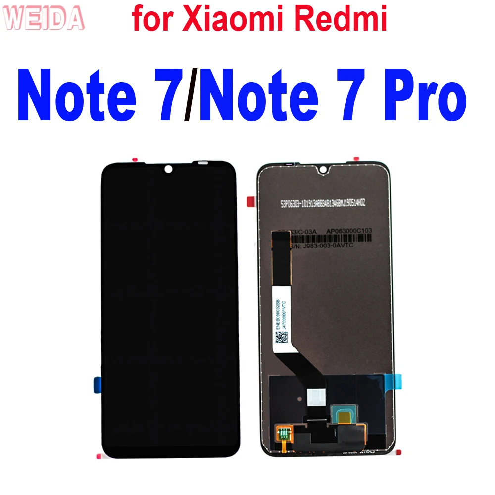 Купи ЖК-дисплей 6, 3 "для Xiaomi Redmi Note 7/Note7/Redmi Note 7 Pro, сенсорный экран с дигитайзером в сборе, рамка, инструменты, оригинал за 1,510 рублей в магазине AliExpress