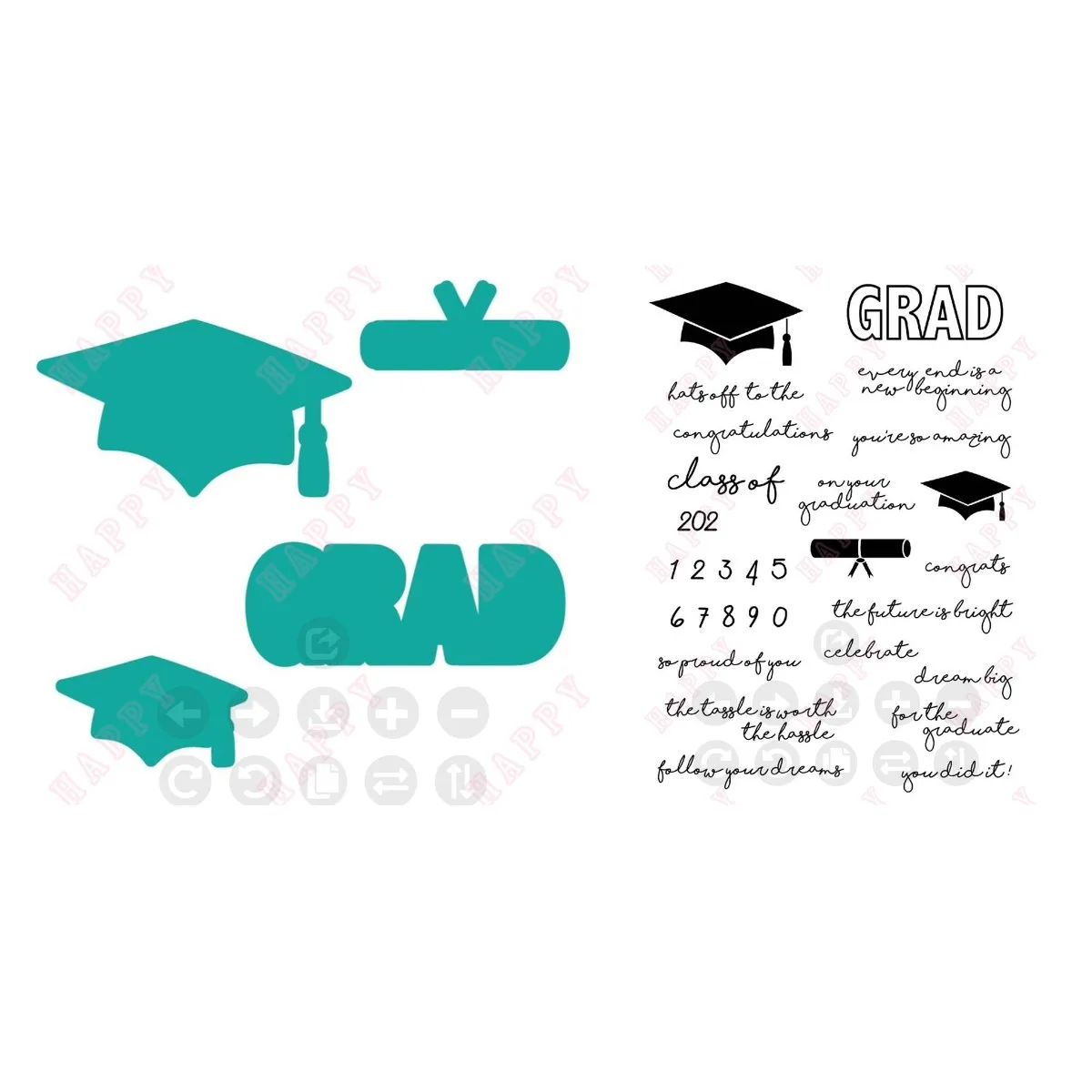 

Metal Cutting Dies And Stamps Graduation Season Bachelor's Hat Award Scrapbook Diary Decoration Embossing Template DIY Handmade