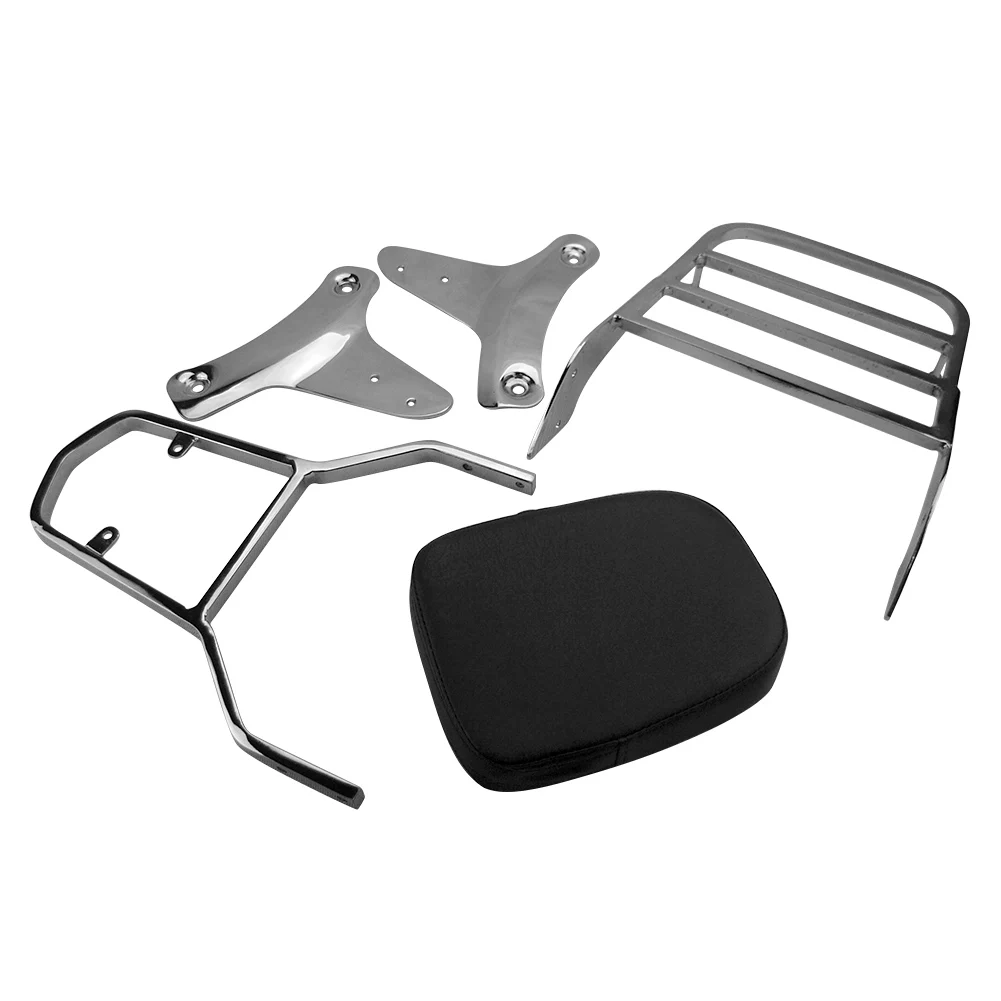 Спинка мотоцикла багажник Sissy Bar с подушкой для Honda Shadow VT750 VT400 1997 1998 1999 2000 2001 2002 2003