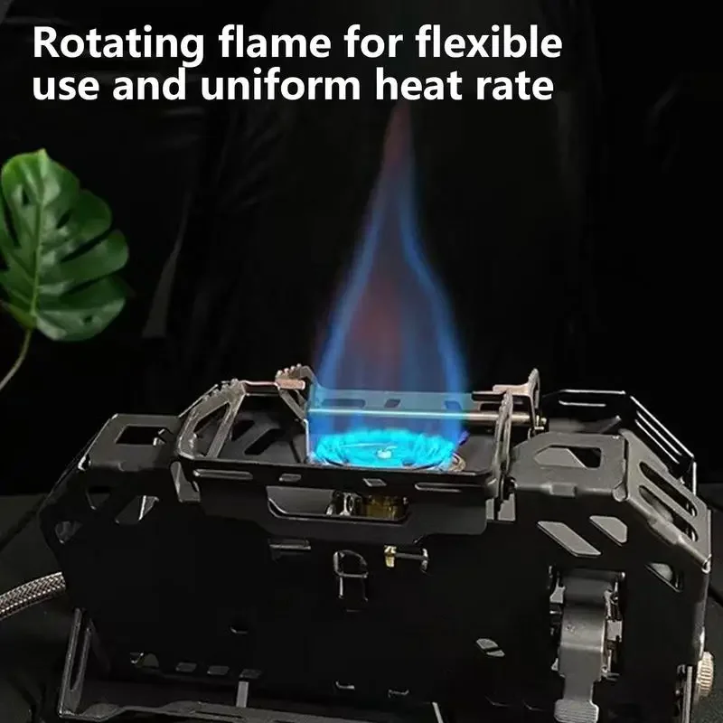 Кемпинговая горелка портативная ветрозащитная кассетная печь складная 2400 Вт