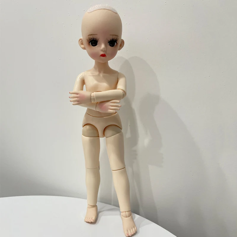 

Nude 1/6 BJD Doll 30cm Height Moveable Ball Jointed Body with Face Makeup Lifelike Toys