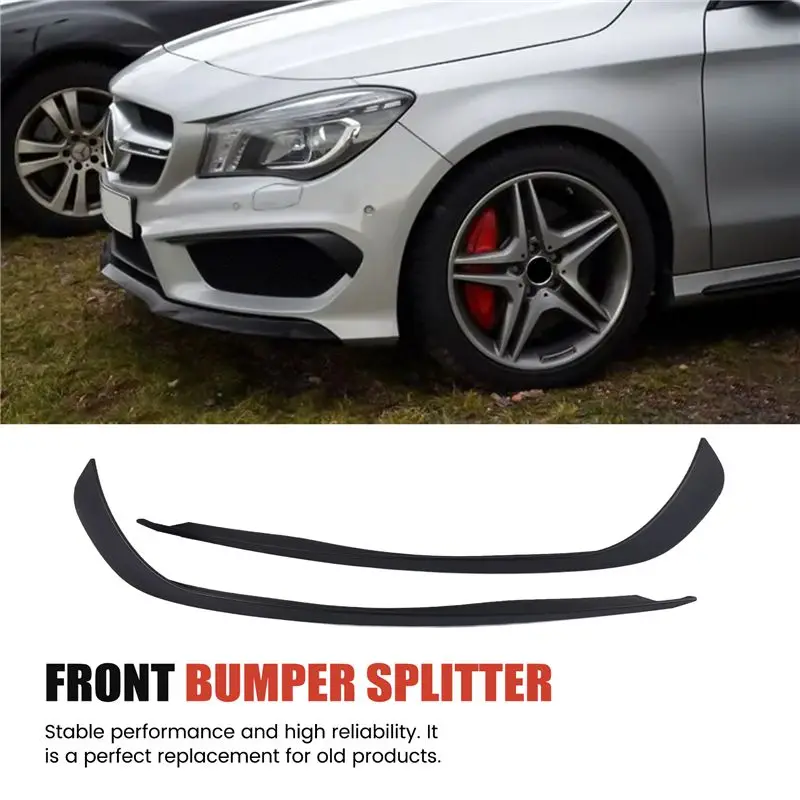 Фото Спойлер-сплиттер переднего бампера A30P для Mercedes W117 C117 CLA Class CLA45 CLA200 CLA220 CLA250 CLA260 AMG 2013-2015 №3