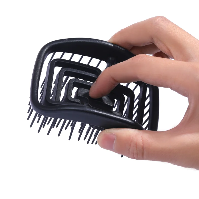 

Женская расческа для волос с ручкой, расческа для массажа с вырезами, щетка для душа, чистящая головка для мытья, щетка для массажа кожи голо...