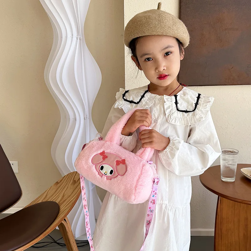 Модный детский рюкзак на плечо с изображением милого клубничного медведя