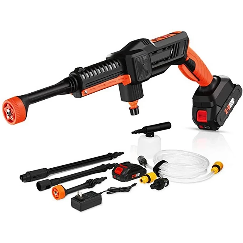

2023 New NEW 2021 Cordless High-pressure Cleaning Machine, 20V 2.6Ah Household/automobile Cleaner, 218-508PSI High-pressure