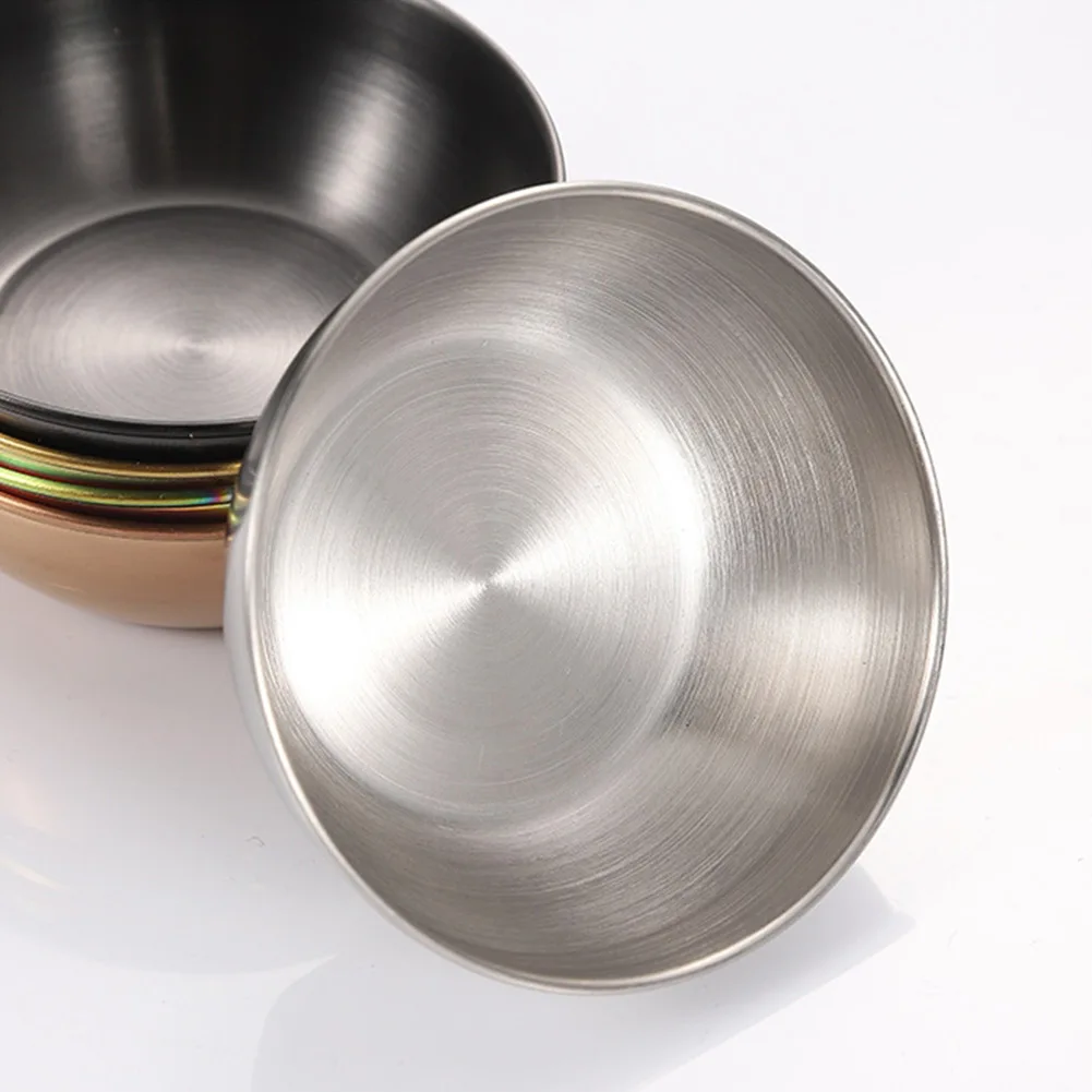 

Seasoning Dish Seasoning Bowl Silver Stainless Steel 8.2*2.7cm Seasoning Bowl Sauce Plate Dipping Bowl Brand New