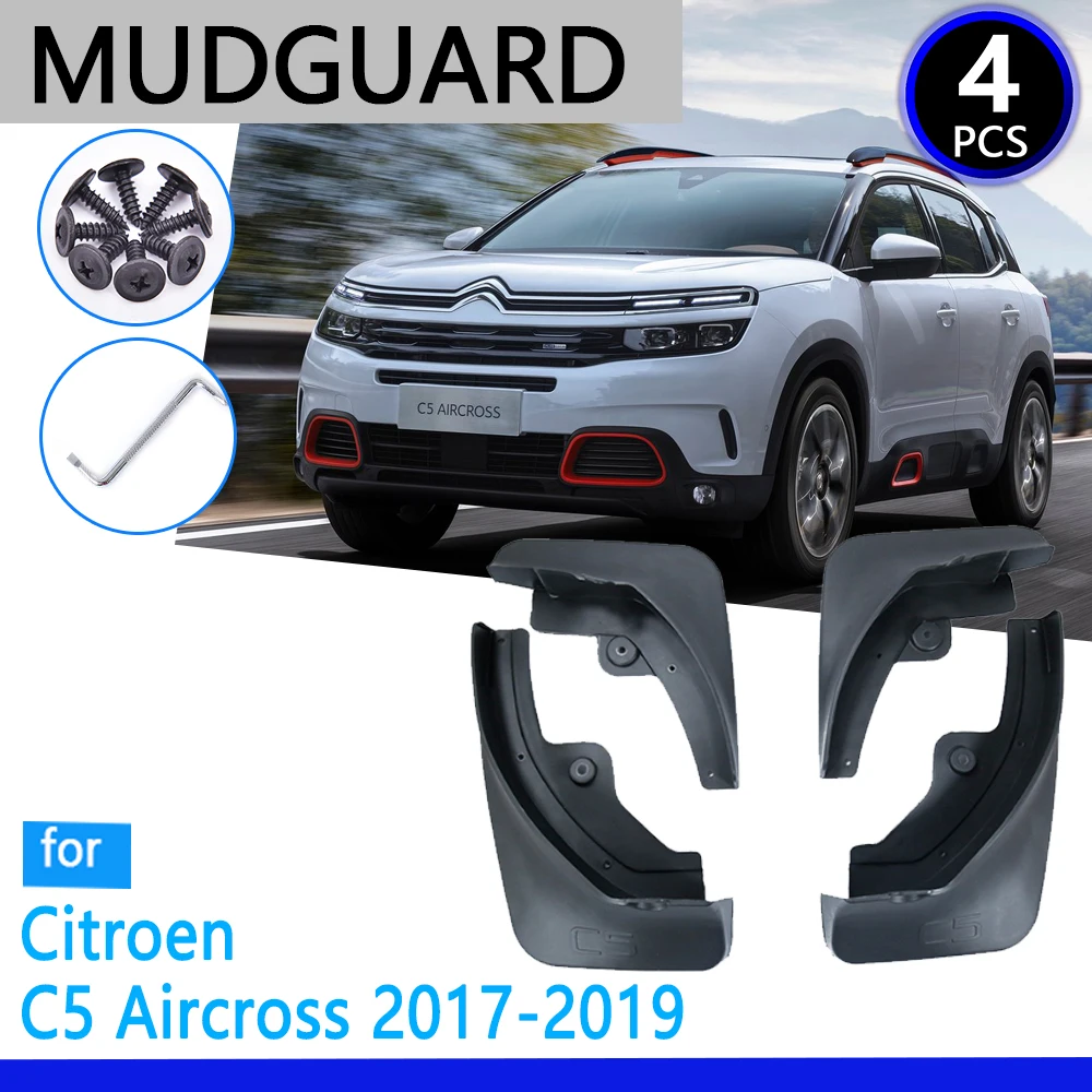 Mudguards fit for Citroen C5 Aircross 2017 2018 2019 Car Accessories Mudflap Fender Auto Replacement Parts