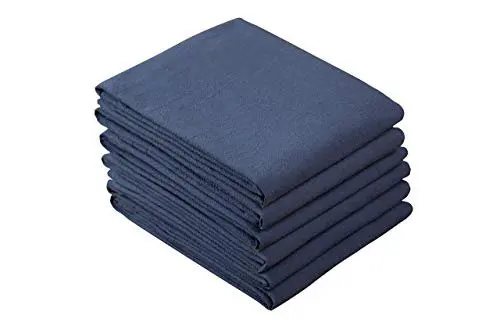 

Kitchen Flour Sack Dish Towels, 6 Pack, 28 in x 29 in, Crinkle Finish, Tan High Quality Face Bath Towels