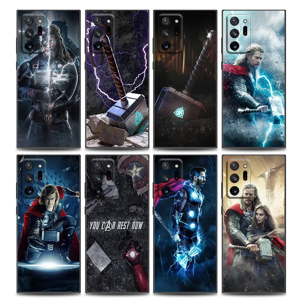 

Marvel Hero Thor Phone Case for Samsung Note 8 Note 9 Note10 M11 M12 M30s M32 M21 M51 F41 F62 Silicone