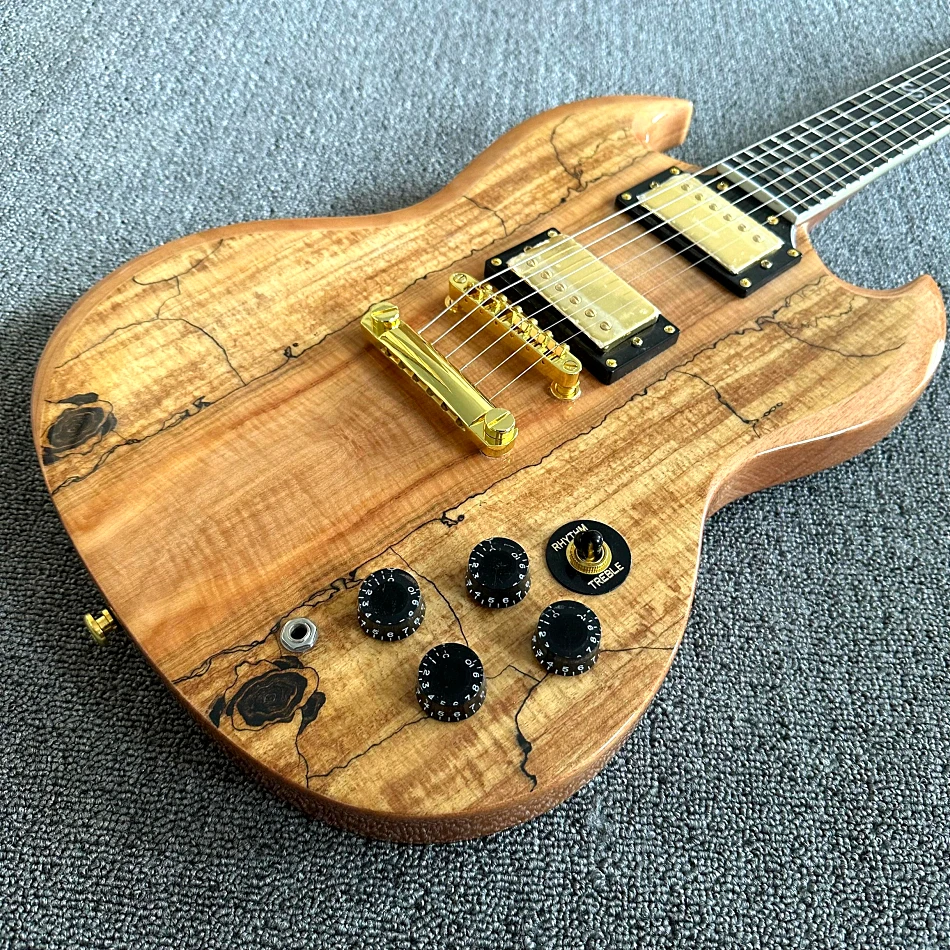 

Custom Store-SG400 Electric Guitar, Two Pickups, Decaying Wood Guitar,Gold Hardware, Made in China, Free Shipping