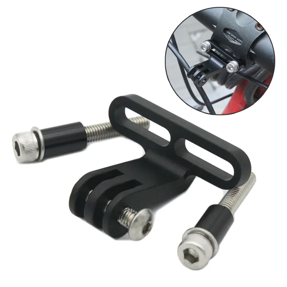 

Bicycle Camera Holder Bicycle Stem Widen Handlebar Clip Mount Or Gopro1 Base Aluminum Alloy Hole Distance 37.5mm Bike Parts