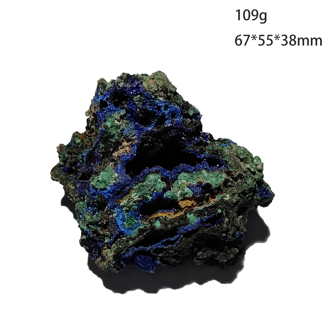 

C2-5A 100% Natural Stone Azurite Cluster Malachite Mineral Crystal Specimen Home Decoration from Anhui Province China