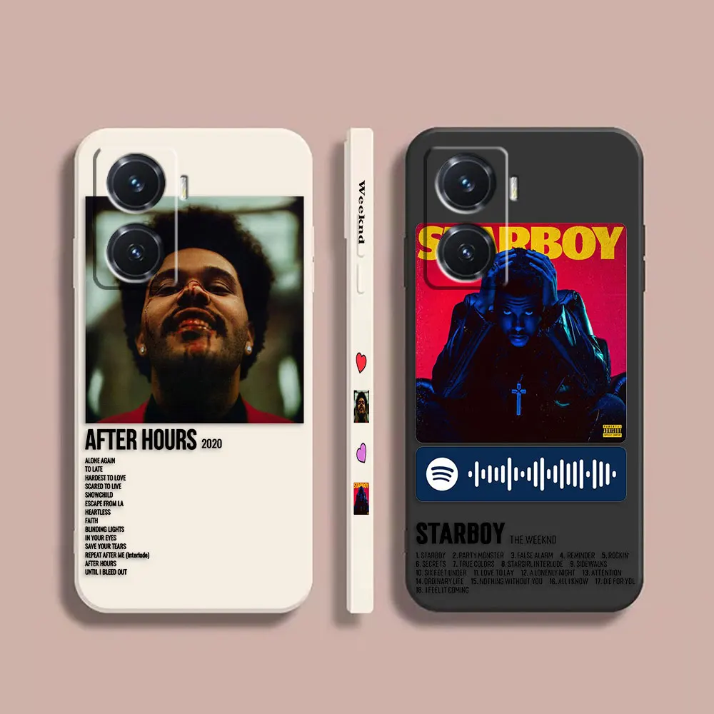 

Case For VIVO Y55S Y31 Y33S Y55 Y35 Y51S Y52S Y53S Y66 Y73S Y77 5G Y85 Case Funda Cqoue Shell Capa The Weeknd Minimalist Poster