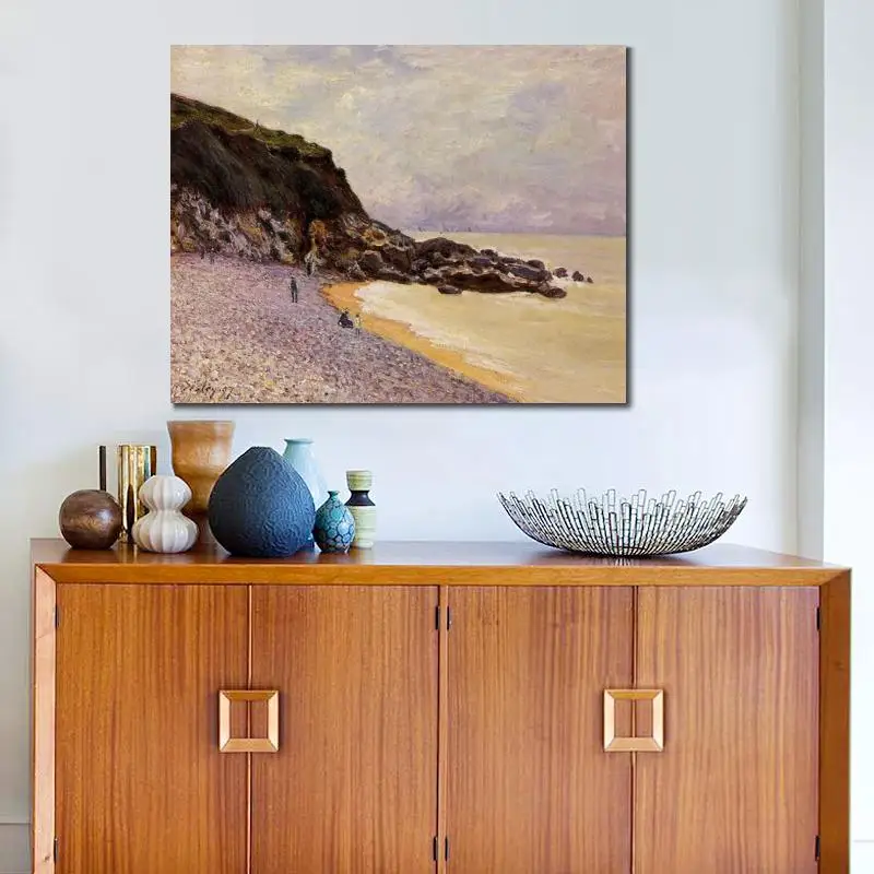 Красивый пейзаж холст искусство ручной работы декор для гостиной Saint-Mammes June Sunshine