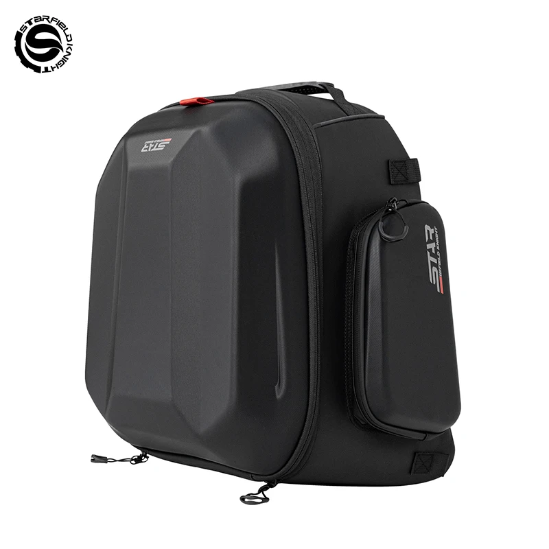 Фото SFK 42-54L Сумка для мотоцикла Черный шлем Сумка на заднее сиденье Хвостовая сумка Многофункциональная водонепроницаемая сумка для верховой езды с дождевиком №1