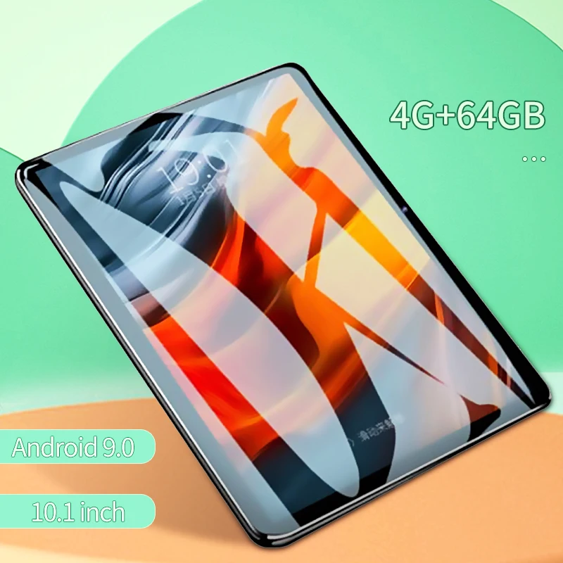 2023 Best Android 9.0 Tablet 10.1 Inch 8 Core 4GB+64GB Tablet 4G Call Tablet HD Camera Phone Pad Bluetooth Wifi Tablet PC Pad