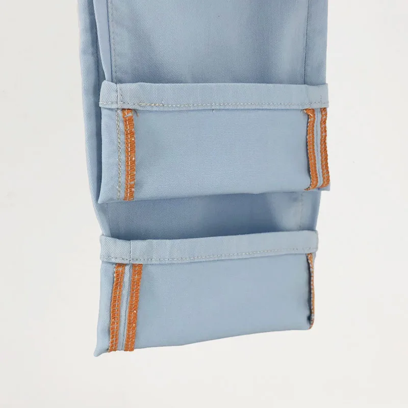 Men's jeans Luxury H Brand Summer New Fashion Simplicity Trend Pant Zipper Mid-waist Pocket Design Casual High Street Denim