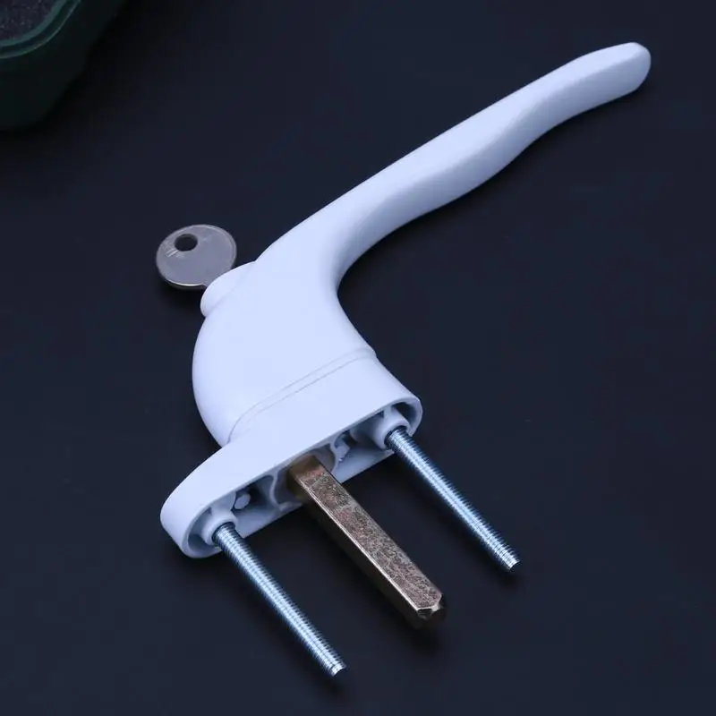 Белое окно из алюминиевого сплава с универсальной дверной ручкой замки для