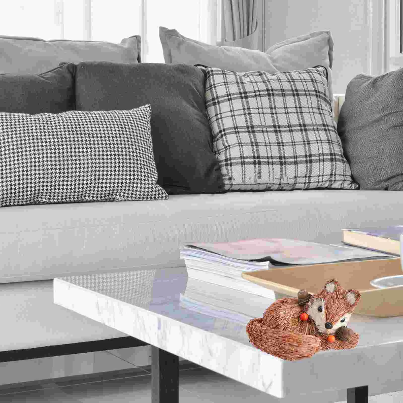 Декор из соломы стоячий орнамент в виде кролика тканое животное домашнее