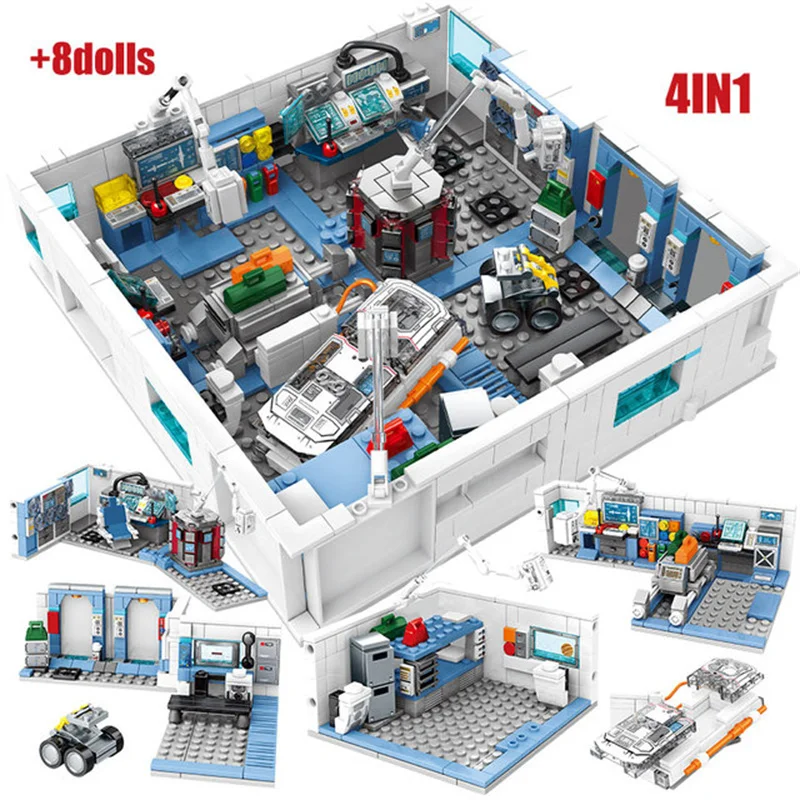 

Sembo Urban Space Station House Wandering Earth Building Block Technology Car Astronaut Digital Birthday Present Boy Toy
