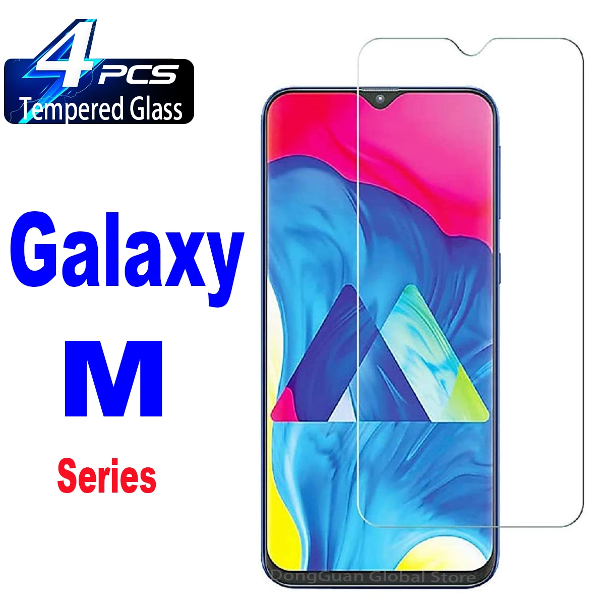 

4Pcs Tempered Glass For Samsung M54 M53 M52 M51 M42 M40 M33 M32 M31 M30 M23 M22 M21 M20 M14 M13 M12 M11 S Screen Protector Glass